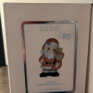 Precious Moments Filled with Christmas Joy Santa Figurine